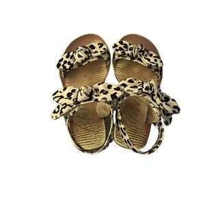 Blowfish kids leopard sandals